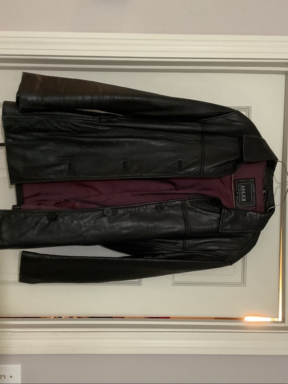 Vintage Women's Black Leather Coat